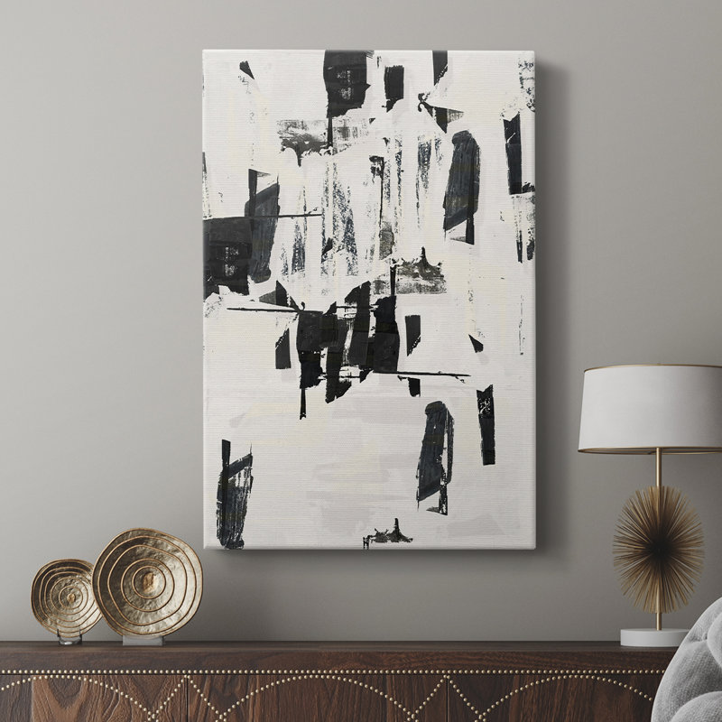 Carreaux et textures abstraites en V - galerie sur mesure, H 18 po x l 12 po