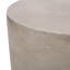 Table d'appoint d'extérieur en béton léger, table de bout MGO, gris clair