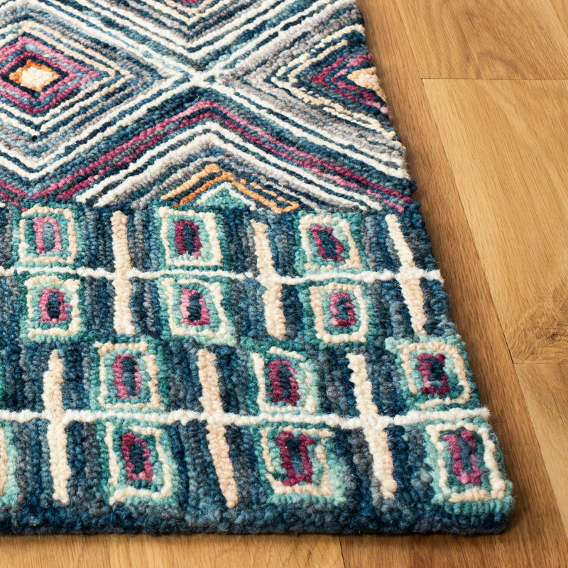 Deyoung Hand Tufted Wool Geometric Rug, Rectangle 3' x 5'