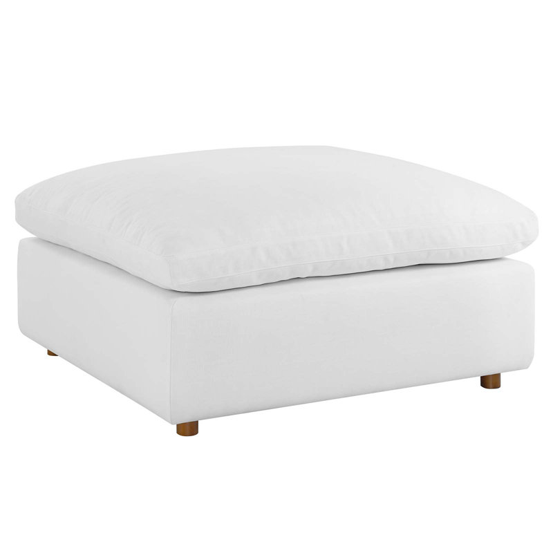 Canapé modulaire rembourré et rembourré en duvet rembourré par Modway, 100% polyester blanc pur
