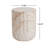 Outdoor/Indoor Lightweight Concrete Side Table,Cylinder Travertine Finish Accent Table