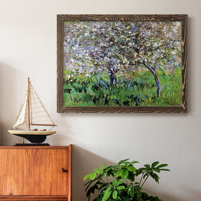Pommiers en fleurs à Giverny, 1900, reproduction d'art sur toile