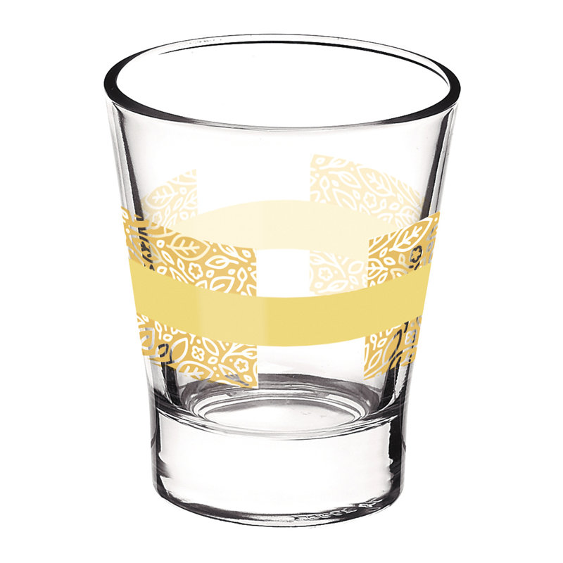 85 ml Shot Glass, 6, Yellow