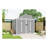 Campcraft 8*10Ft Resin Storage Shed, High Quality Pp Material, Strong Structure, Waterproof, Rust And UV Proof, Large Storage Space, 12Mm Thick Pp Board, HD Window Lighting-113717623
