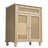Bathroom Vanity With Handwoven Rattan Doors