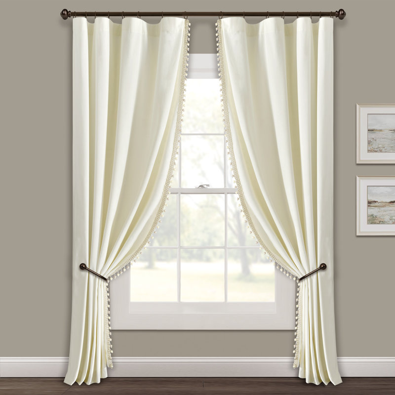 Curtain Single Panel, Ivory