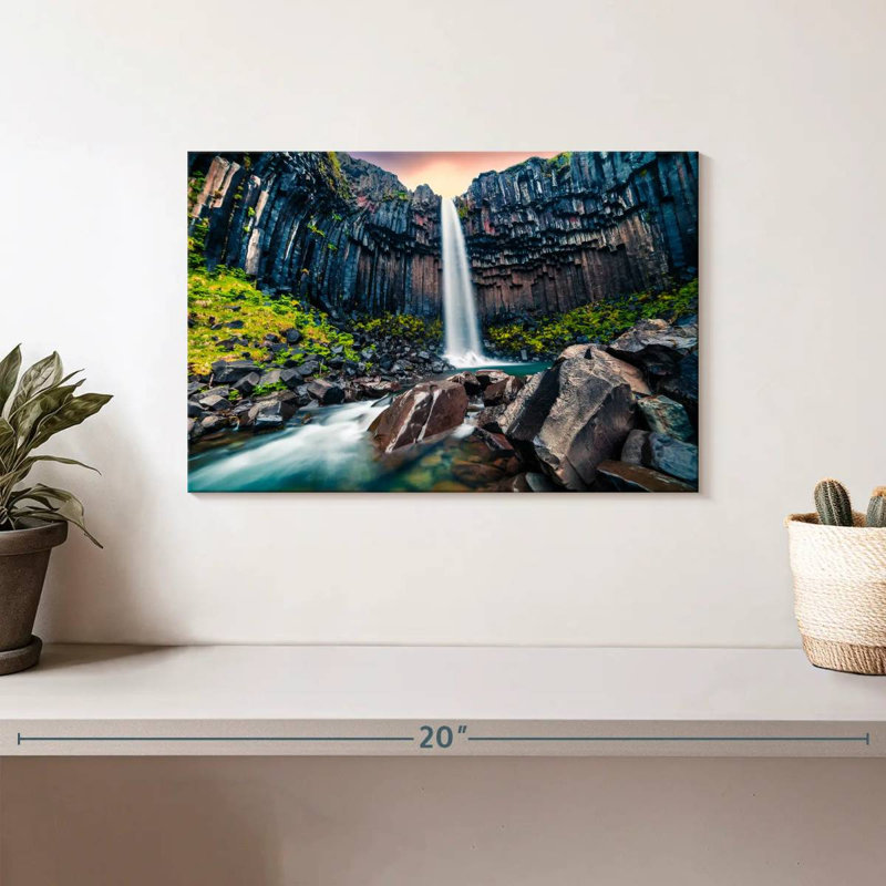 Alvord Simple Waterfall, 8" H x 12" W