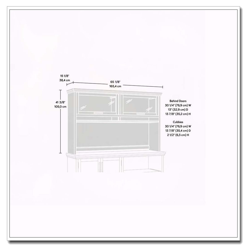 Hutch, Brown Finish