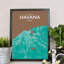 Havana City Map - No Frame Print-498902197