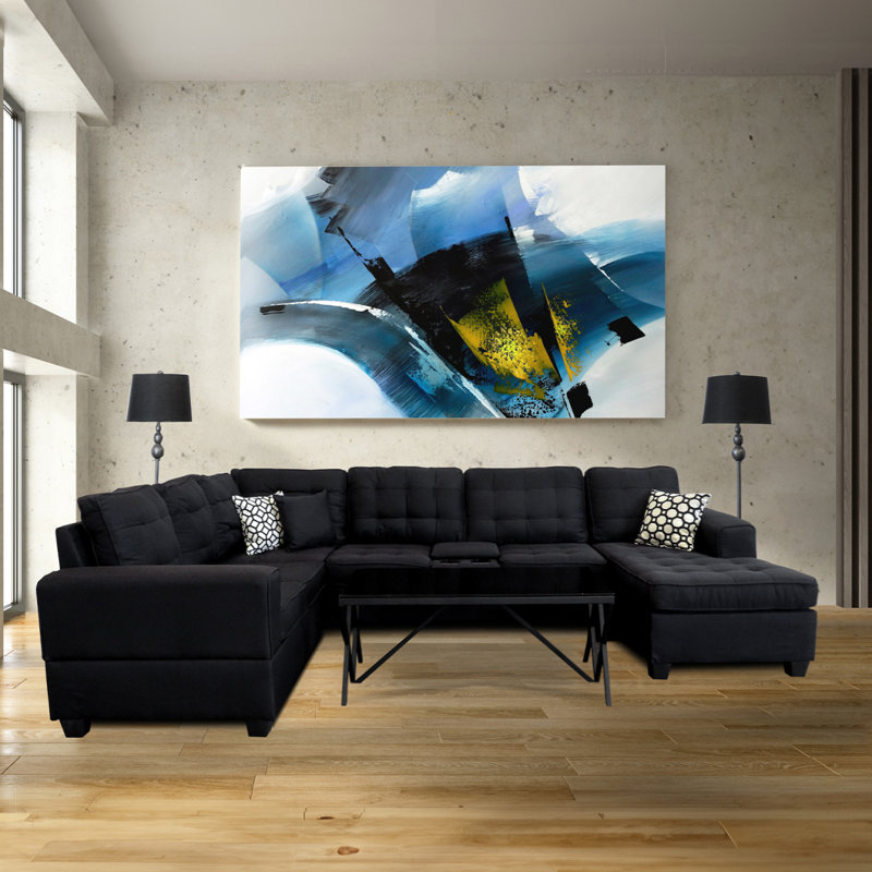 Canapé modulaire Modern, Noir