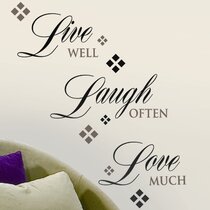Cherish, Live, Dream, Laugh, Love - 2082 - Stickers Wall