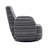 360° Swivel Leisure Chair Fabric Striped Armrest Swivel Chair With Sand-Rimmed Fabric And Metal Bracket-1948947894