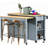 47" Kitchen Island With Extendable Dining Table-1279035931
