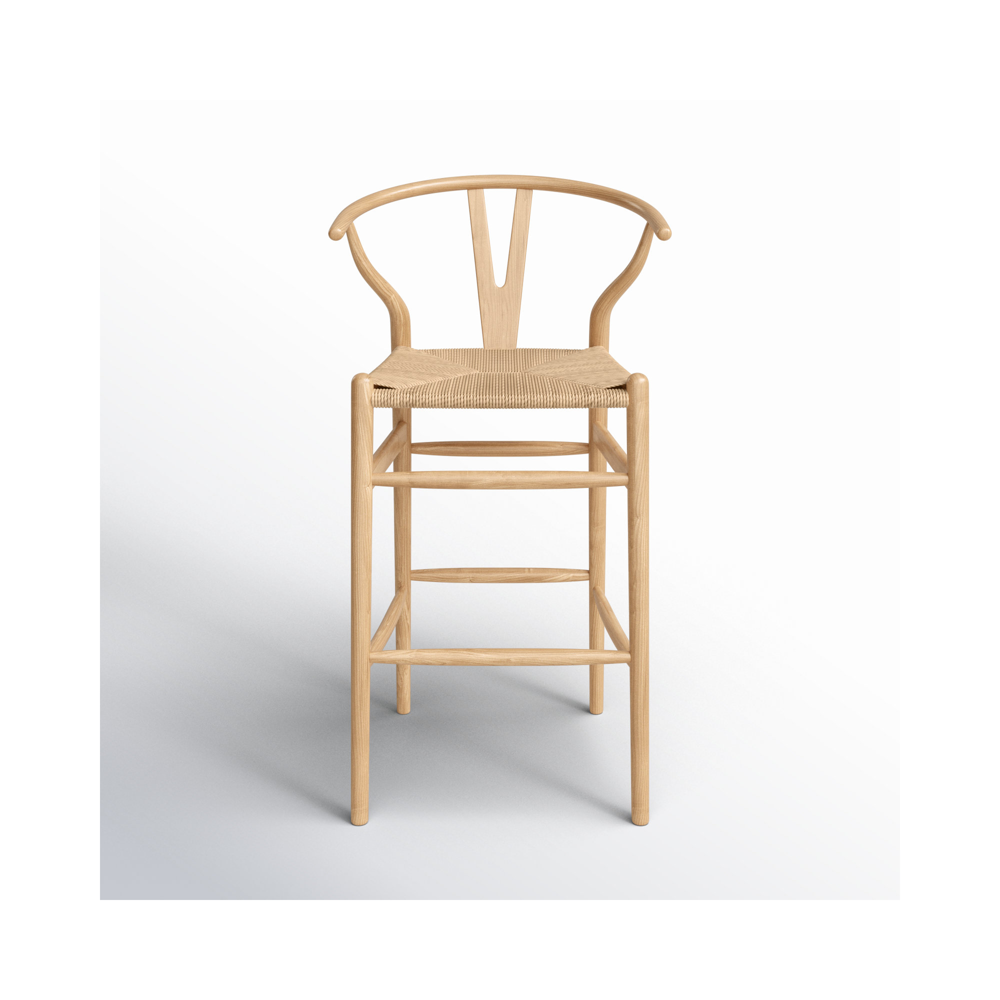 Etta Solid Wood Bar & Counter Stool, Natural/Natural, Bar Stool (30" Seat Height)