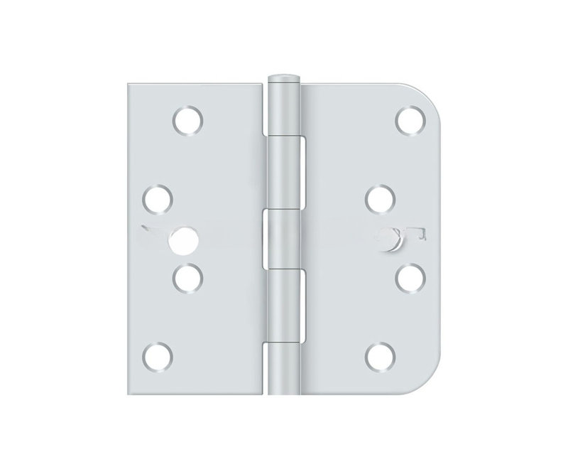 Charnière en couche d'apprêt blanc Deltana S44058TTUSPW-RH 4 po x 4 po x 5/8 po x PQ, Couche de fond blanche