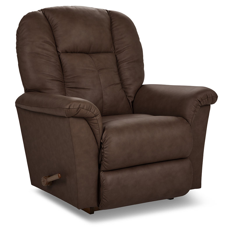 Jasper Leather Match Manual Rocker Recliner, Brown