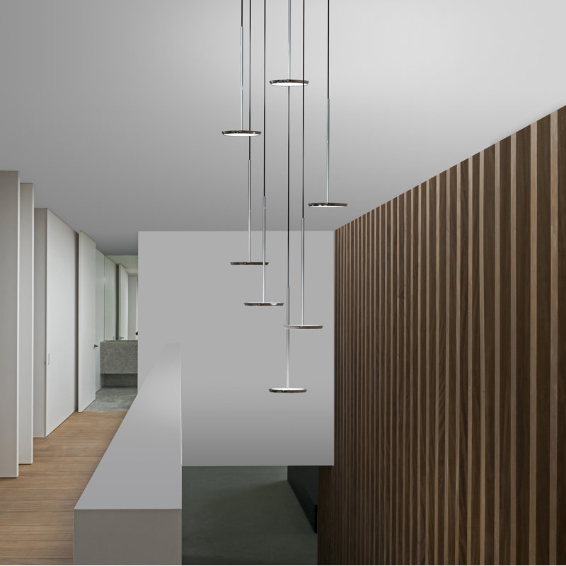 Sky Solo 7 Lights Chandelier, Matte Black