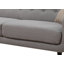 Ensemble de canapé et causeuse, mélange de polyester, pieds en bois massif, rembourrage en mousse haute densité avec coussins décoratifs et conception matelassée