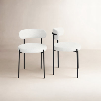 Sherwood Solid Back Boucle Side Chair