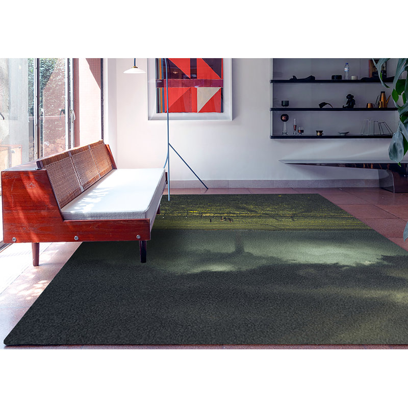 Tapis vert / gris, Rectangle 8 pi x 12 pi