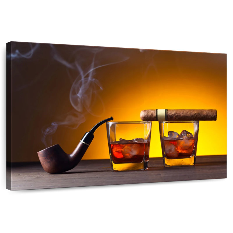 Senne fumée et whisky, H 8 po x l 12 po
