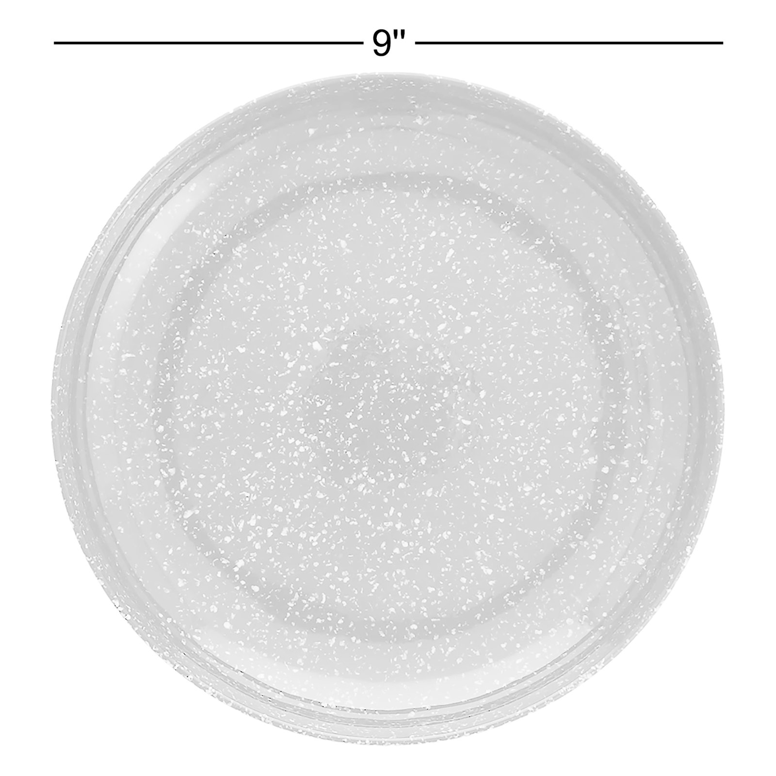 Maskell 9" Salad Plate, Charcoal
