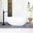 59'' White Solid Surface Freestanding Bathtub With Overflow And Pop-Up Drain