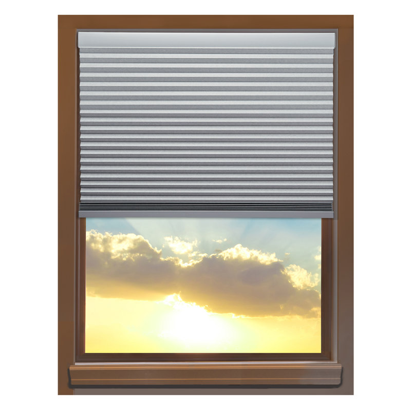 Store alvéolaire platine occultant sur mesure, L 62,75 po x L 66 po