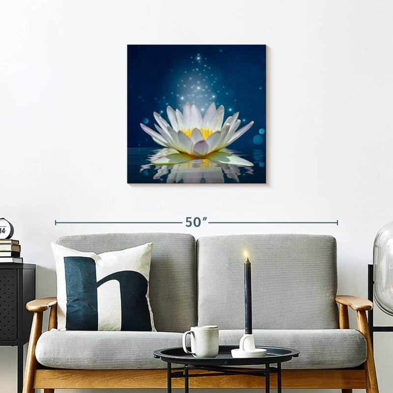 Harnek Lotus scintillant, H 24 po x l 24 po