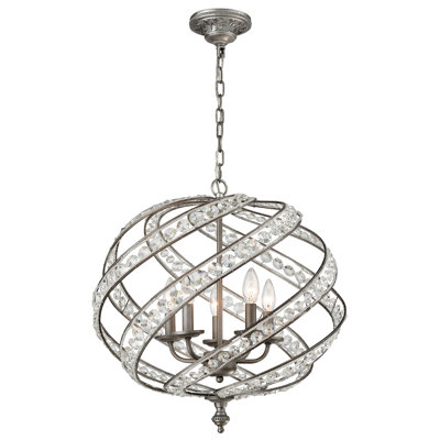 Jaidan 5 - Light Candle Style Globe Chandelier -  Rosdorf Park, ROSP3507 40248972