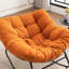 Chaise d'appoint berçante rembourrée Chenille-1979175380