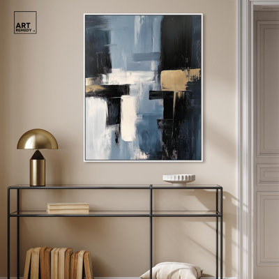Urban Muted Depths II Blue Abstracts by Art Remedy