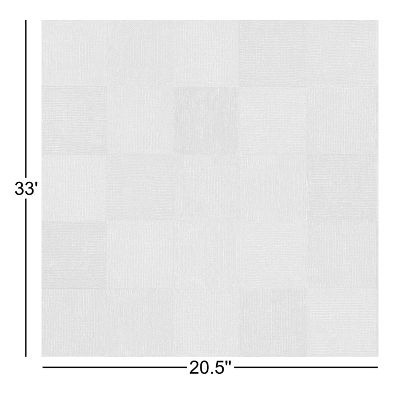Textured Check Peel and Stick Wallpaper by Pure Salt, Gray
