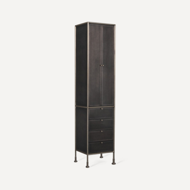 Craft Series Stainless Steel Bathroom Storage, Iron Black/Brushed Pewter