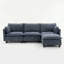 Ensemble de canapé 3 places en chenille avec repose-pieds et recharge USB-1249324052
