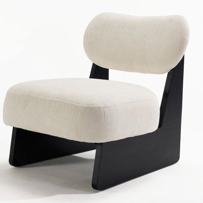 Chaise d'appoint élégante avec coussin éponge haute densité et pieds robustes, idéale pour les salons modernes, les chambres à coucher ou les bureaux