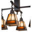 T" Mission" 4 - Light Chandelier