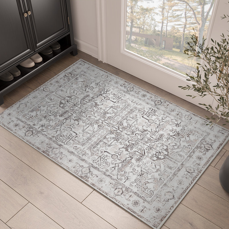 Tapis intérieur lavable Olekseij Chenille Mashine, Rectangle 6 pi x 9 pi