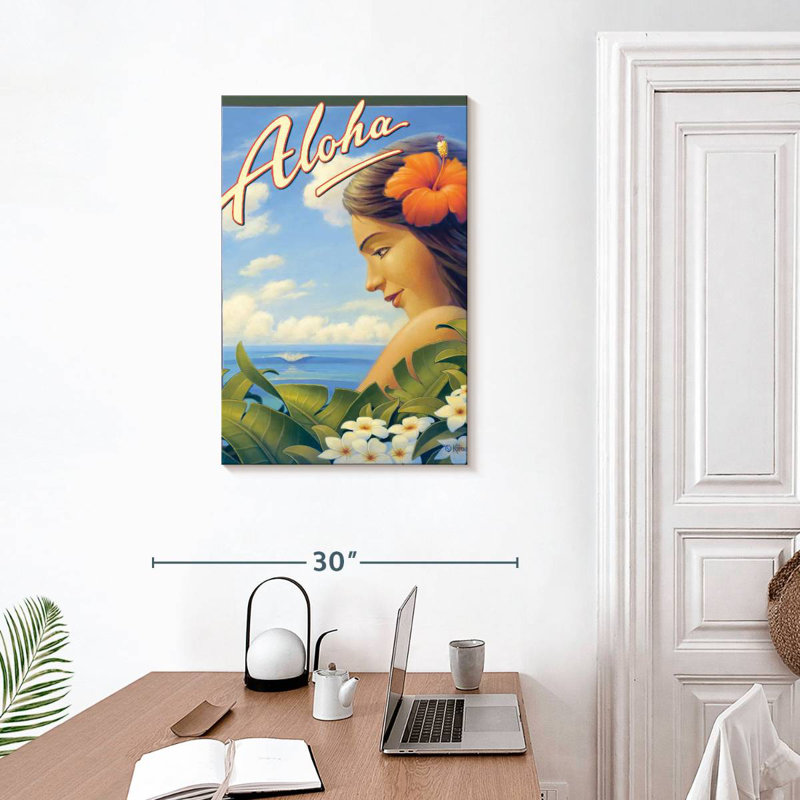 Aime Aloha Hawaii Girl, H 30 po x l 20 po