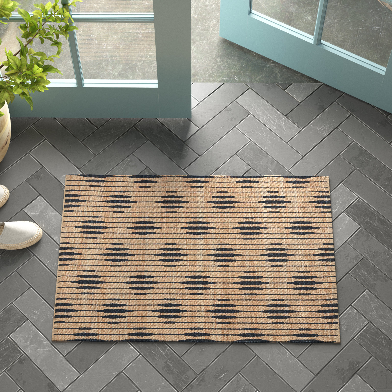 Arabela Handmade Jute / Sisal Rug, Rectangle 2' x 3'
