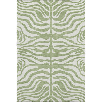 Premium Machine Washable Goulven AMF1042 Animal Print Rug