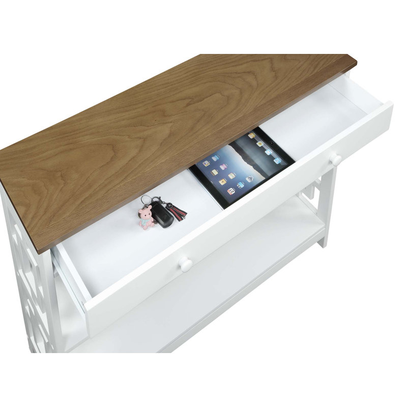 Console 39,5 po Yeprad, Blanc, Blanc, H 31,5 po x l 39,5 po x P 12 po
