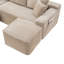 Canapé modulaire en forme de U 94,5 po avec assise profonde, aucun assemblage requis, canapé-lit modulaire pour salon, chambre à coucher, appartement-332524015