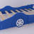 87'' Full Size Race Car-Shaped Platform Bed With Wheels-707284651