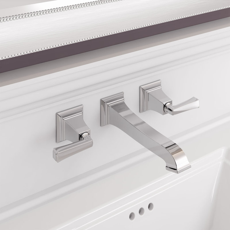 Robinet pour salle de bain mural avec ensemble de drain Town Square S, Chrome poli