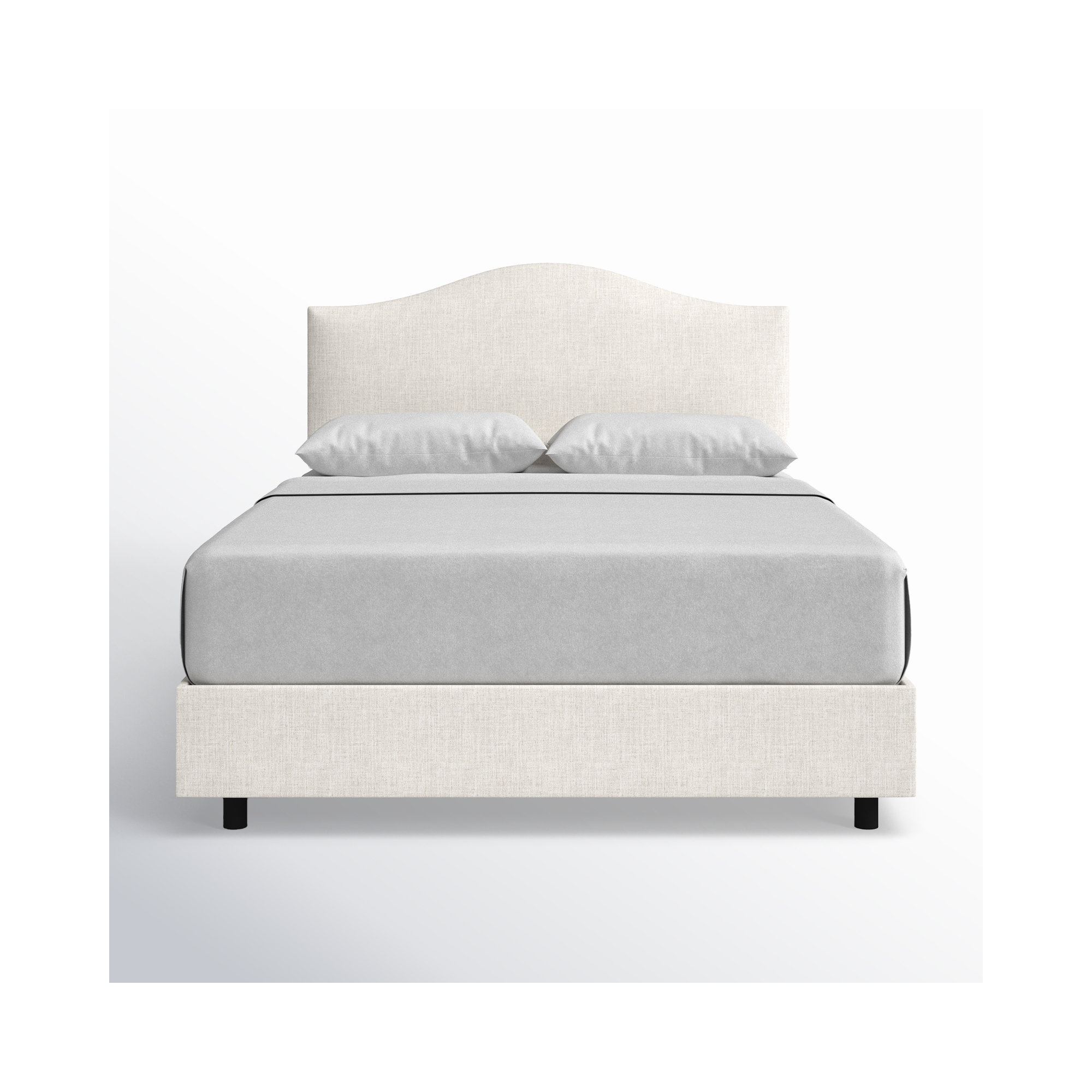 Morris Upholstered Standard Bed, Queen, Classic Talc Linen