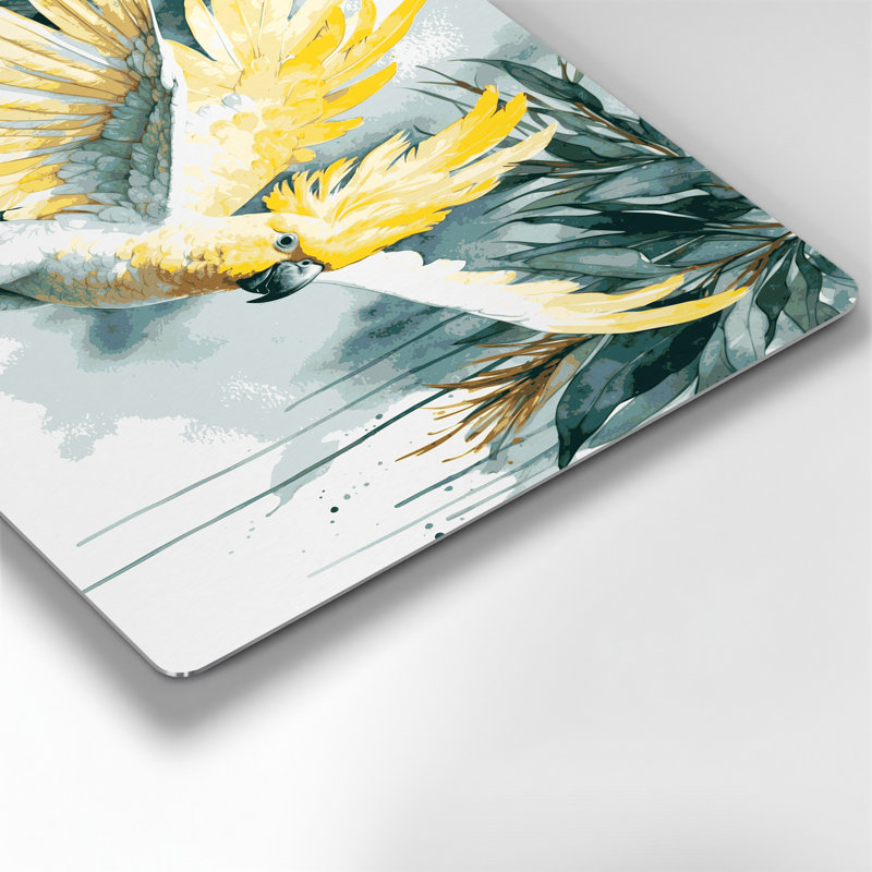 Art mural en métal oiseaux, H 132 po x l 168 po x P 0,05 po