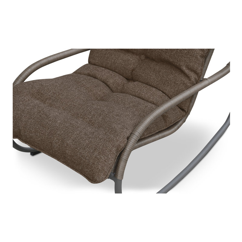 Chaise berçante d'extérieur Lyra - brun
