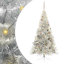  Artificial Pre-lit Christmas Tree Silver PET-244996110-244996108