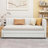 Upholstered Daybed With Trundle Sofa Bed Frame, No Box Spring Needed, Linen Fabric, Space-Saving Design For Small Apartments-1574324387-1574324389